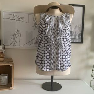 Lightweight blue and white shirt